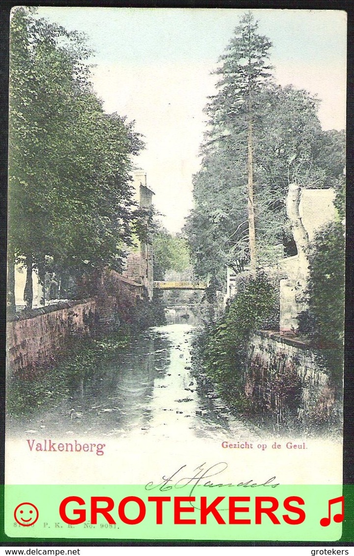 Aankomststempel Venlo 2 Langebalk Met Arcering (LBMN 0063) Op Ansicht VALKENBURG Gezicht Op De Geul 1906 LEES - Postal History