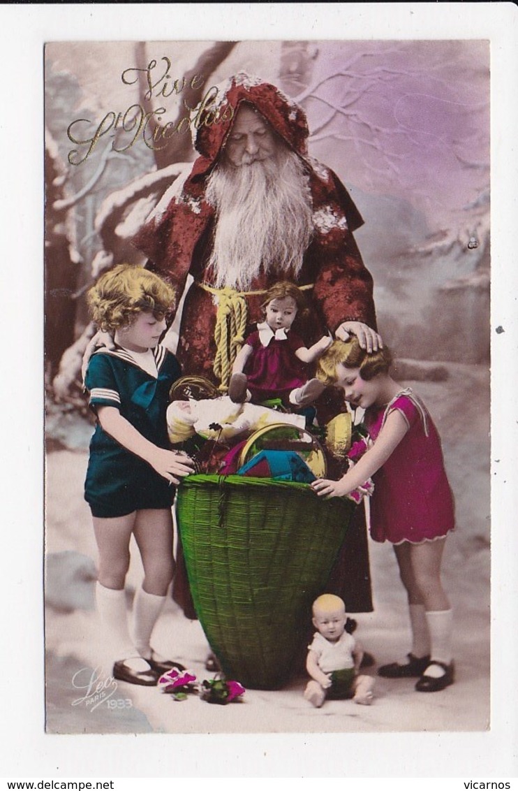 CPA Vive St NICOLAS Enfants Jouets - Kerstman