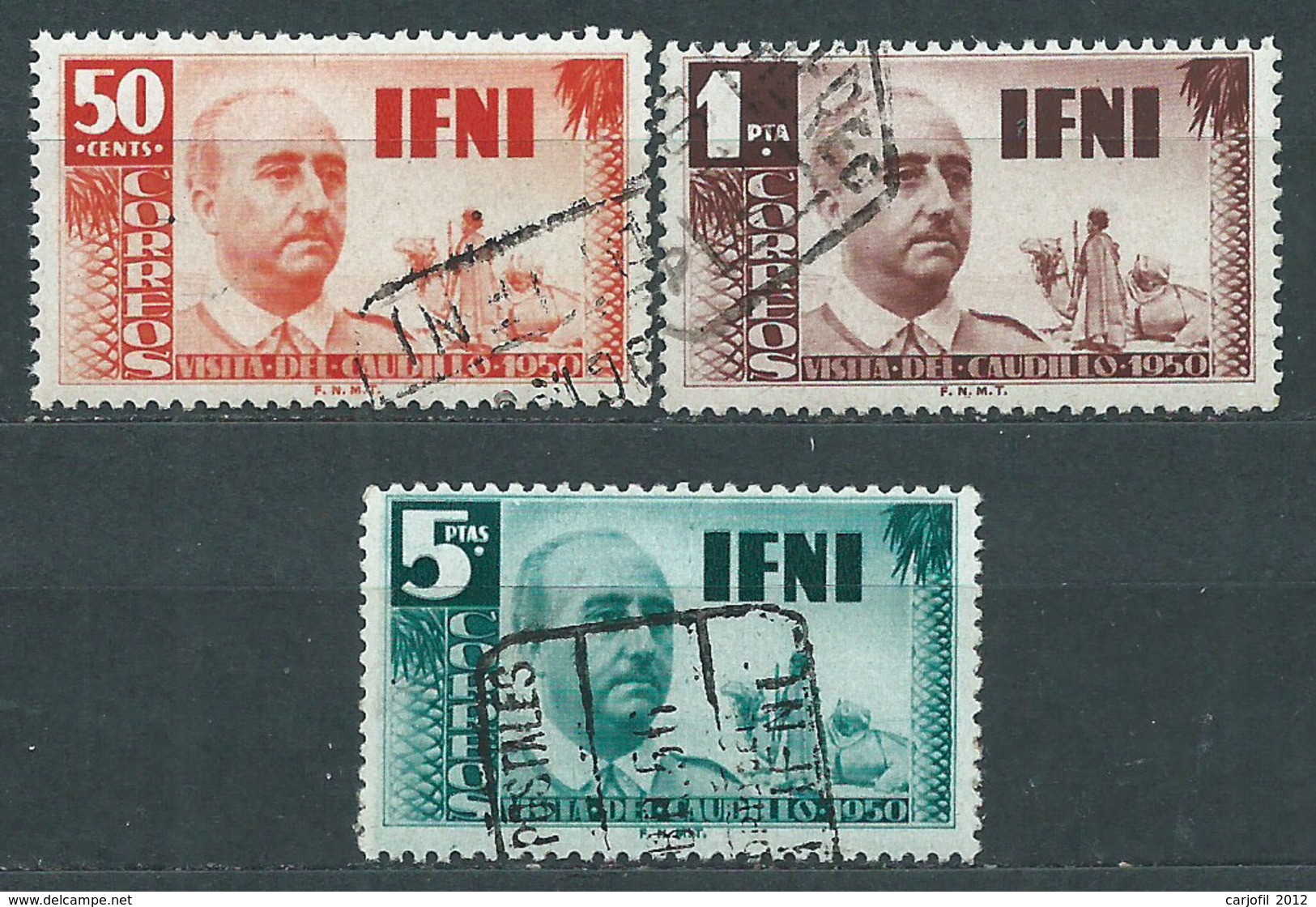 Ifni Correo 1951 Edifil 73/75 O - Ifni