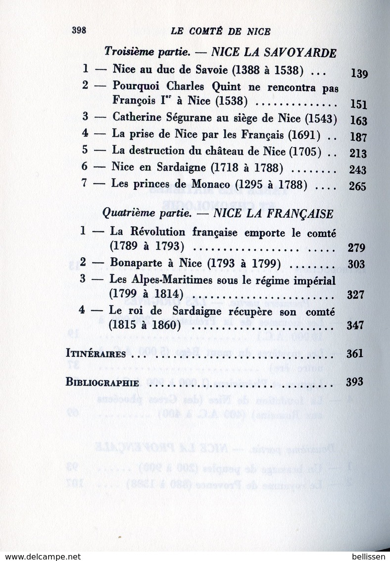 Le Comté De Nice, Par J.J. ANTIER, Ed. France Empire 1978 ALPES MARITIMES - Côte D'Azur