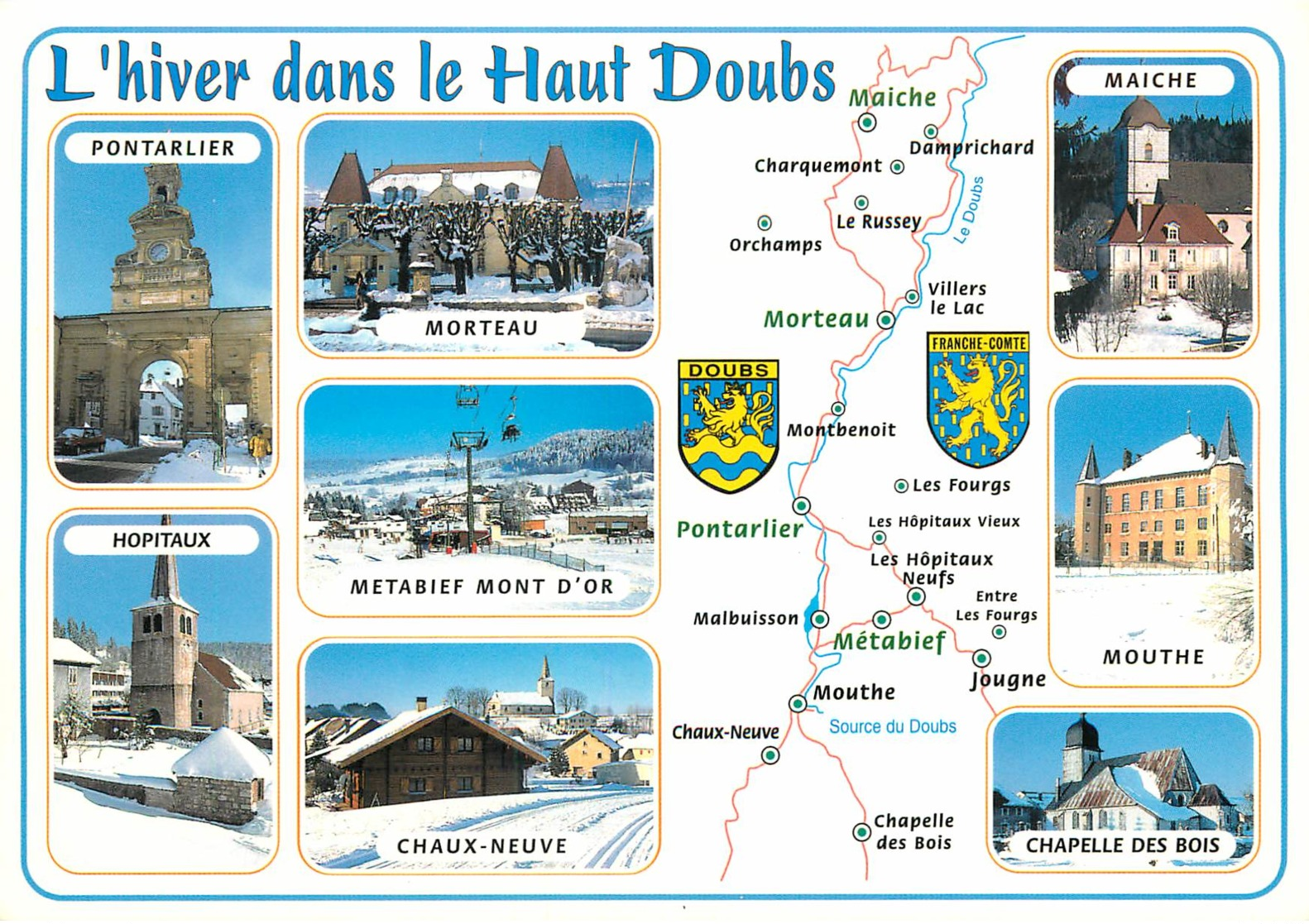 25 - L'HIVER DANS LE HAUT DOUBS  DOUBS - PONTARLIER - MORTEAU MAICHE- MOUTHE - Autres & Non Classés