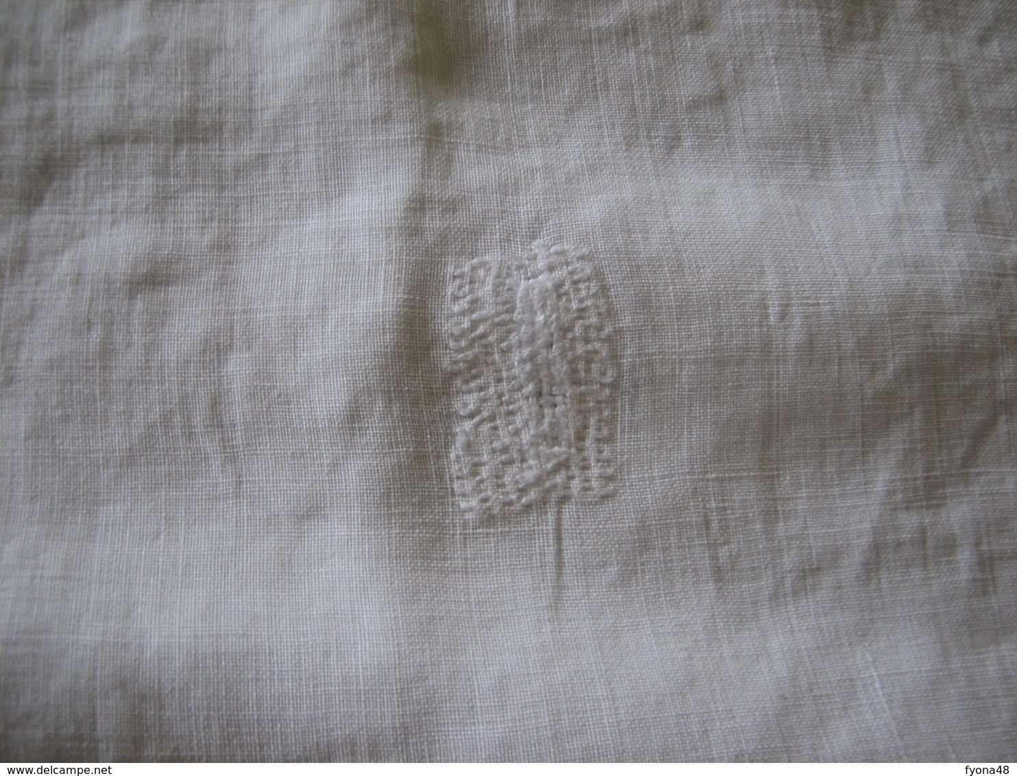 229 - Taie D'oreiller 75 X 75 En Coton Ou Lin Monogrammée SB - Bed Sheets