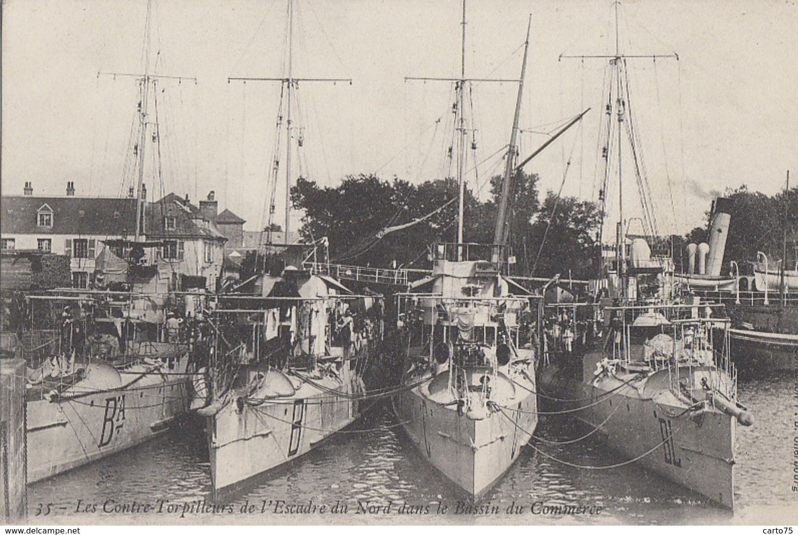 Bâteaux - Marine De Guerre - Contre-Torpilleurs Escadre Du Nord - Guerra