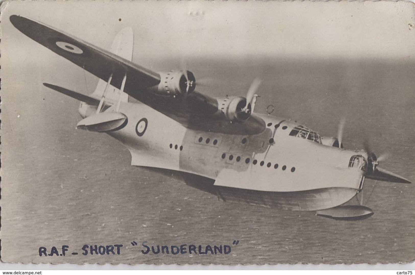 Aviation - Avions - Hydravion - RAF Short "Sunderland" - Editeur PC Paris - Autres & Non Classés