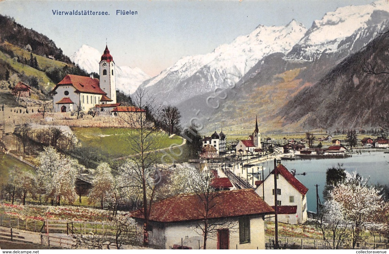 Cartolina Fluelen Vierwaldstattersee Illustrata - Non Classificati