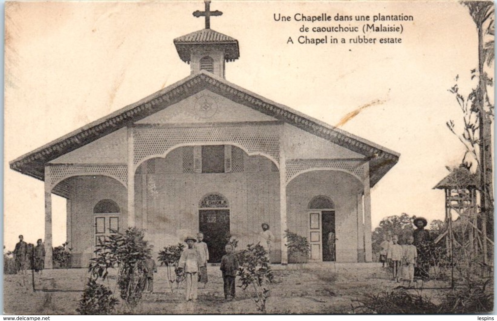 ASIE --  MALAISIE --  Une Chapelle Dans Une Plantation  De Caoutchou - Maleisië