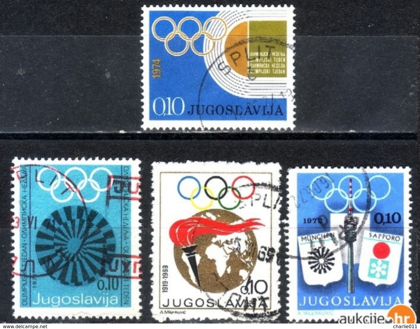 OLYMPICS-SMALL LOT-POSTMARK SPLIT-CROATIA -YUGOSLAVIA - 1969-1974 - Other & Unclassified