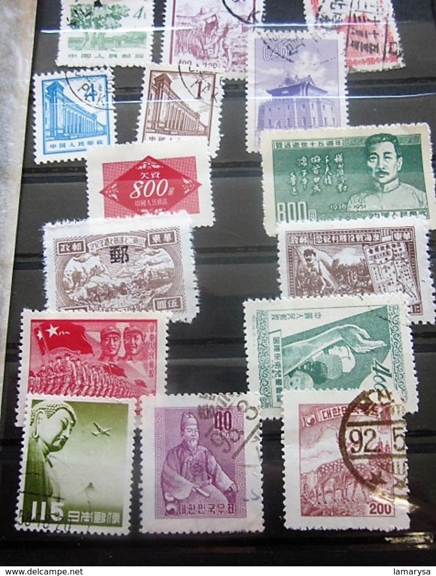 Chine 15 Timbres Oblitérés-Stamps-République Populaire-Asia China-Popular Republic-中国邮票印章 - 人民共和国 - 亚洲中国 - 人民共和国航空邮件 - - Collections, Lots & Series