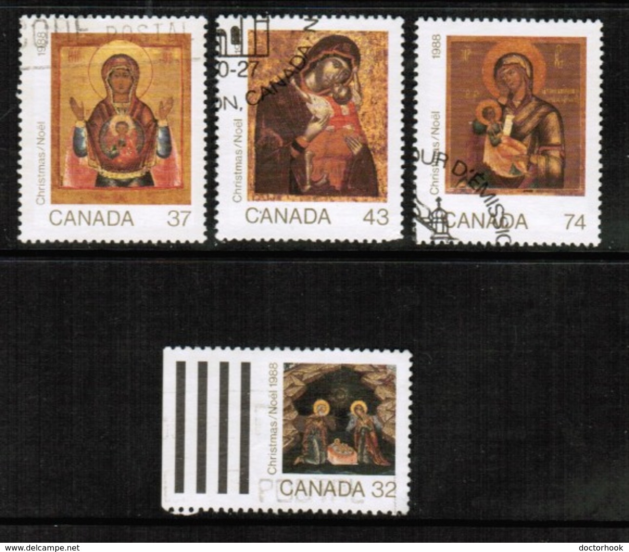 CANADA  Scott # 1222-5 VF USED (Stamp Scan # 482) - Used Stamps