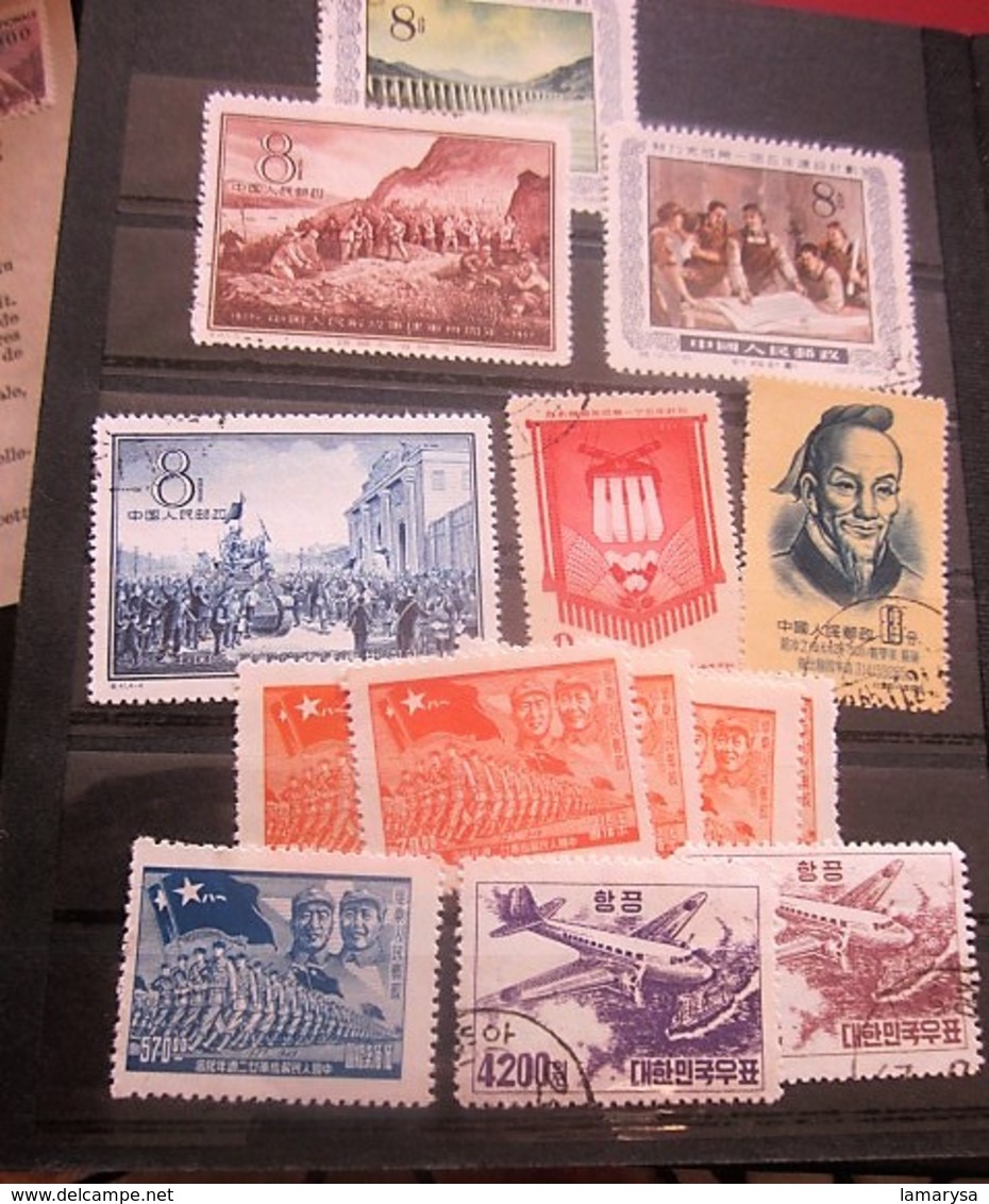 Chine 14 Timbres Oblitérés-Stamps-République Populaire-Asia China-Popular Republic-中国邮票印章 - 人民共和国 - 亚洲中国 - 人民共和国航空邮件 - - Verzamelingen & Reeksen