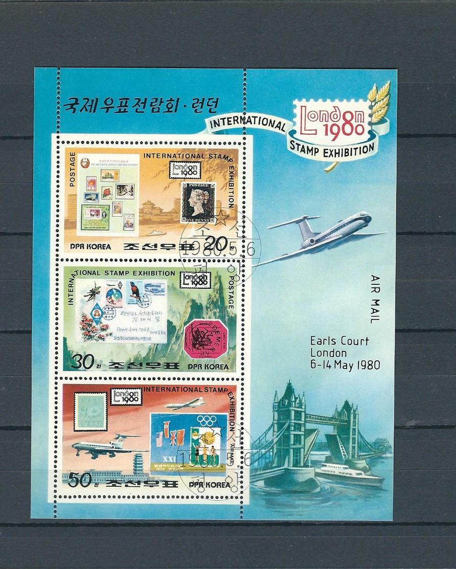 NORTH KOREA, 1980, London'80 International Stamp Exibition S/s MNH - Corea Del Norte