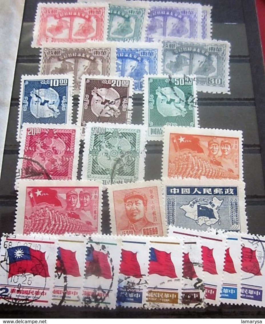 Chine 25 Timbres Oblitérés-Stamps-République Populaire-Asia China-Popular Republic-中国邮票印章 - 人民共和国 - 亚洲中国 - 人民共和国航空邮件 - - Collections, Lots & Séries