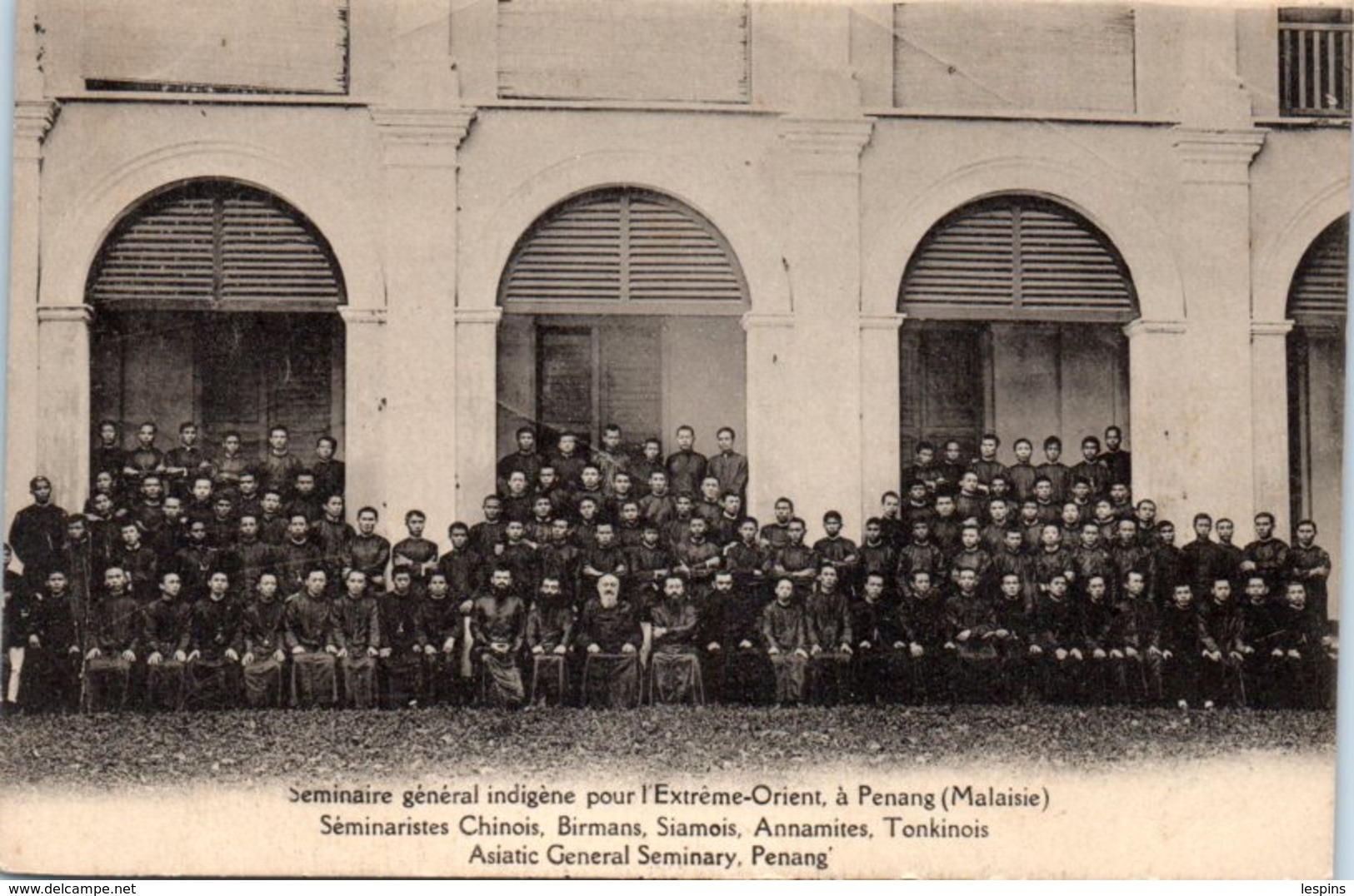 ASIE --  MALAISIE - Séminaire  Général  ...à Penang - Séminariste Chinois , Birmans, Siamois - Malasia