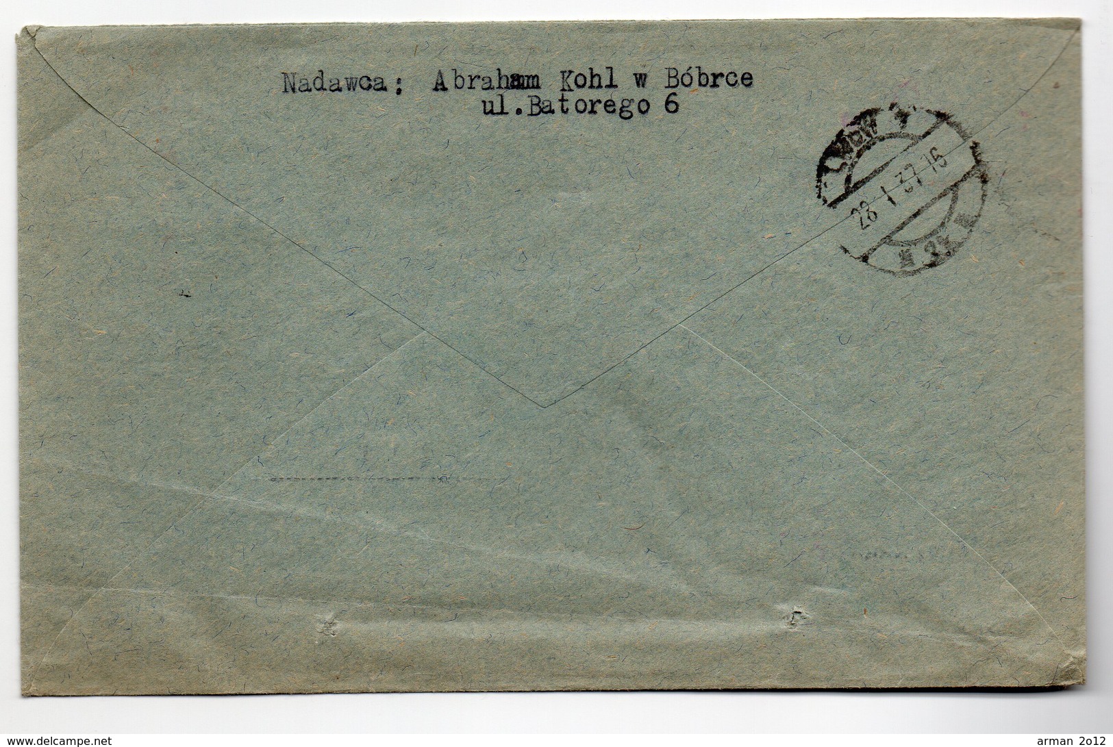 Poland Registered Bobrka 1937 - Covers & Documents