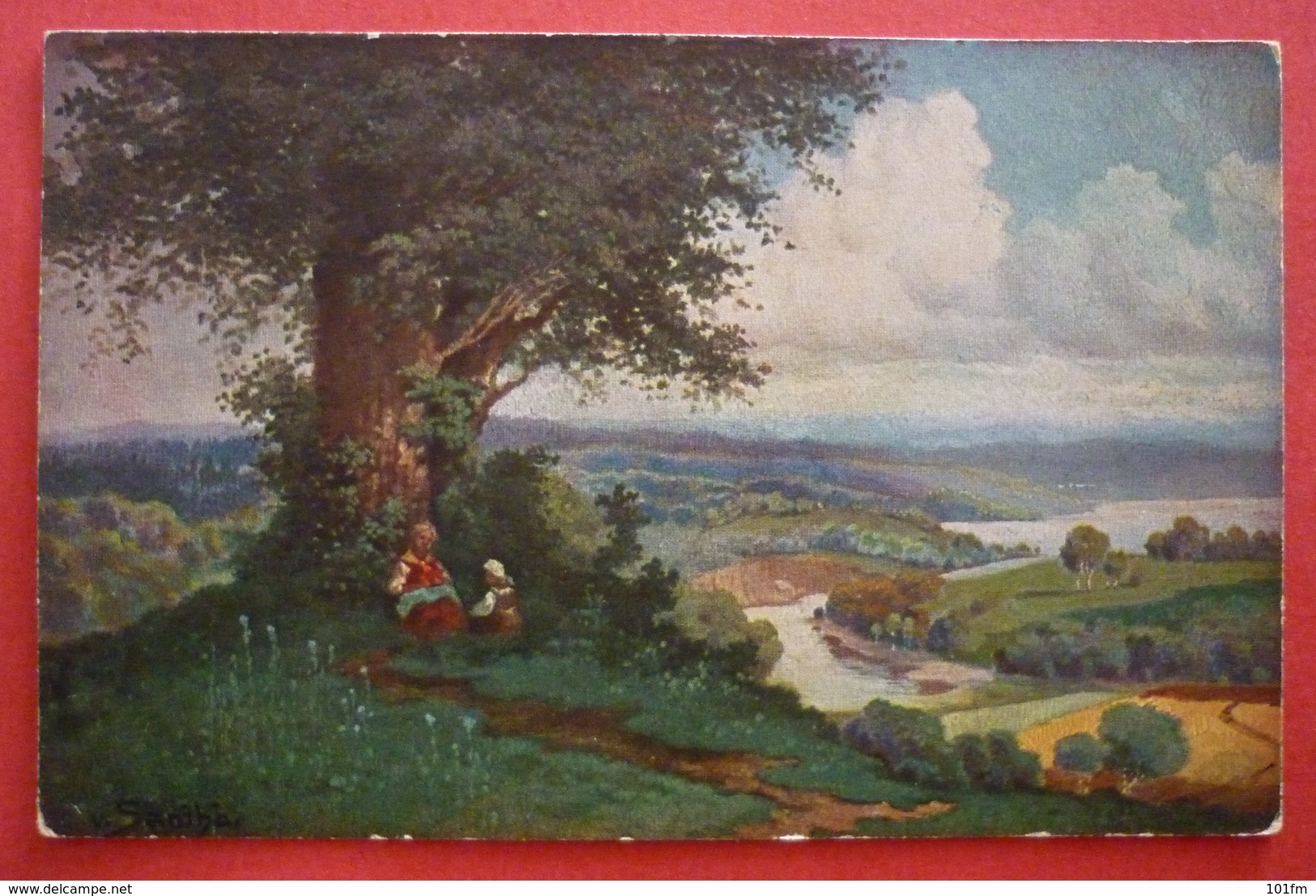 MIKLOS SANTHO - HUNGARY ART POSTCARD - Other & Unclassified