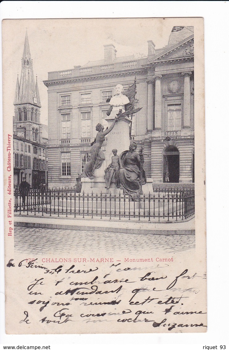 176 - CHALONS-SUR-MARNE - Monument Carnot - Châlons-sur-Marne