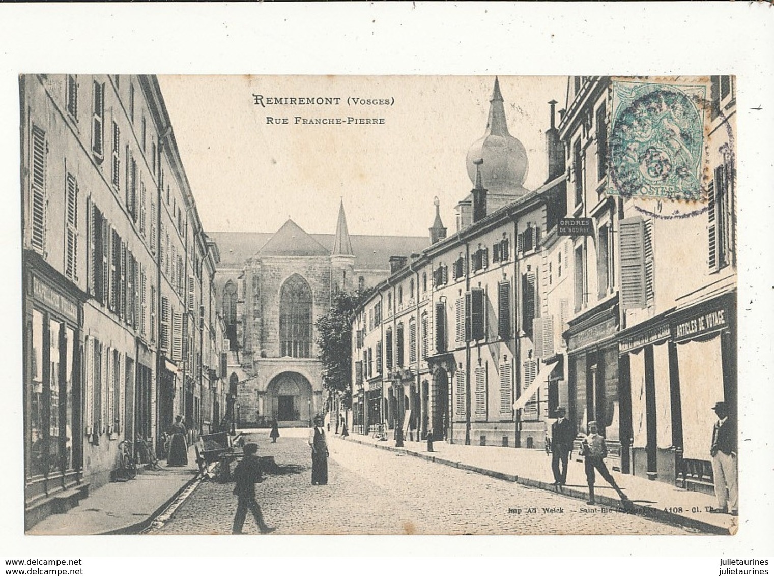 88 REMIREMONT RUE FRANCHE PIERRE CPA BON ETAT - Remiremont