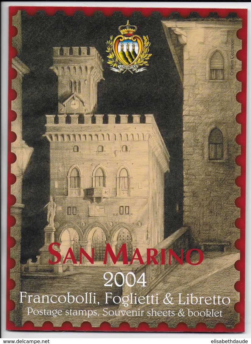 SAN MARINO - 2004 - ANNEE COMPLETE ** Dans Son EMBALLAGE - VALEUR FACIALE = 48 EUR - Années Complètes