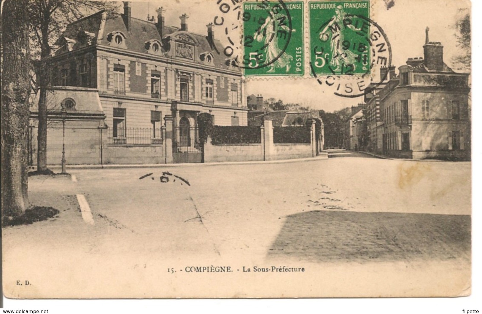 L35B362 - Compiègne -  La Sous Préfecture - ED  N°15 - Compiegne