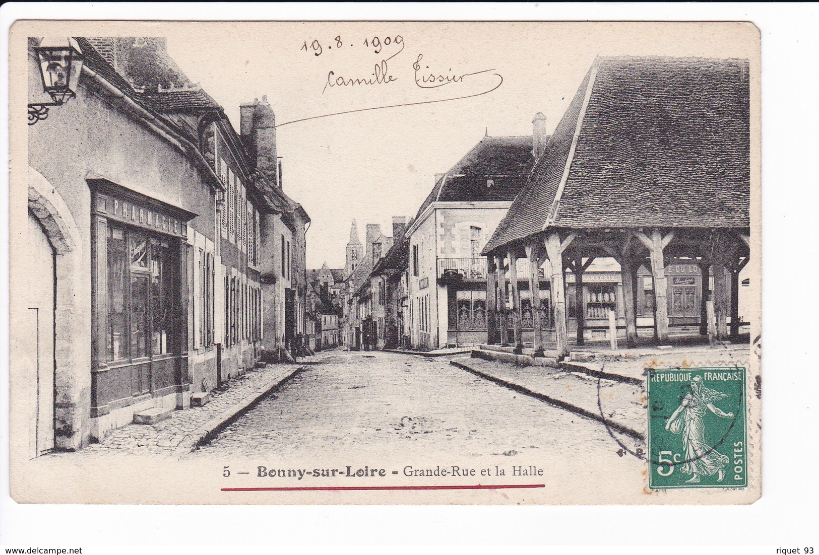 5 - BONNY-sur-LOIRE - Grande Rue Et Les Halles - Sonstige & Ohne Zuordnung