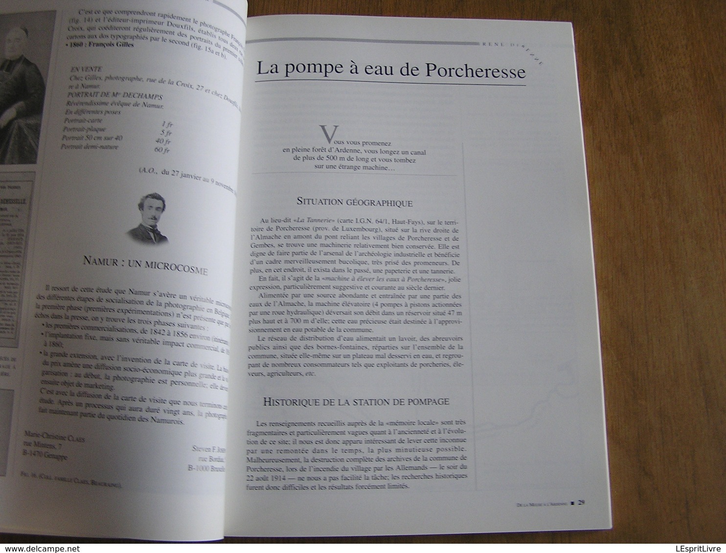 DE LA MEUSE A L ARDENNE N° 22 Régionalisme Photographe Namur Pompe à Eau Porcheresse Exode 40 Guerre Napoléon Bonaparte