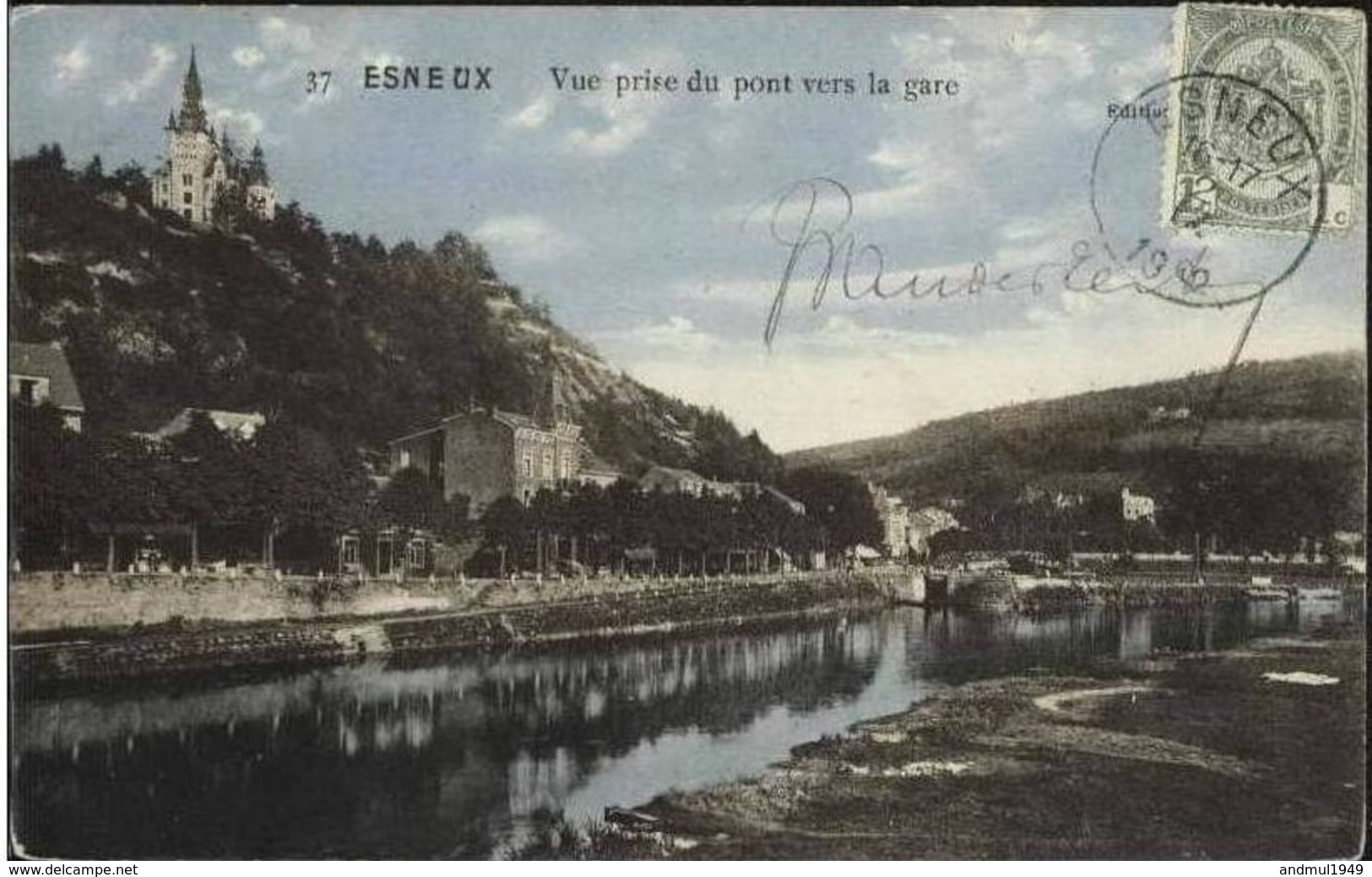 ESNEUX - Vue Prise Du Pont Vers La Gare - Oblitération De 1912 - Esneux