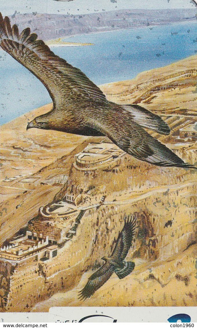 TARJETA TELEFONICA DE ISRAEL. Birds Of The Rift Valley, Golden Eagle. BZ339. (120) - Águilas & Aves De Presa