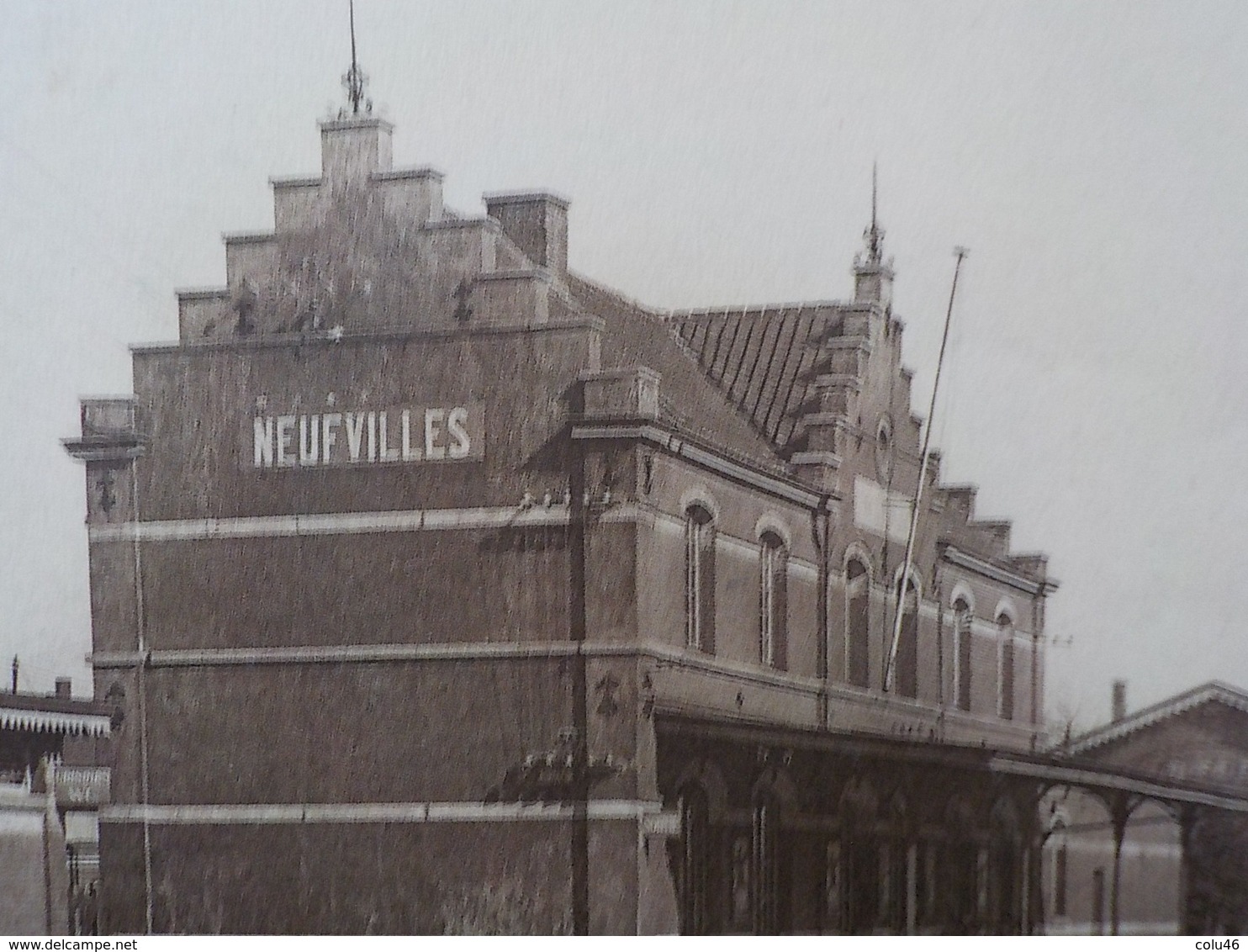 1946 CP Neufvilles Lez Soignies La Gare Station - Soignies