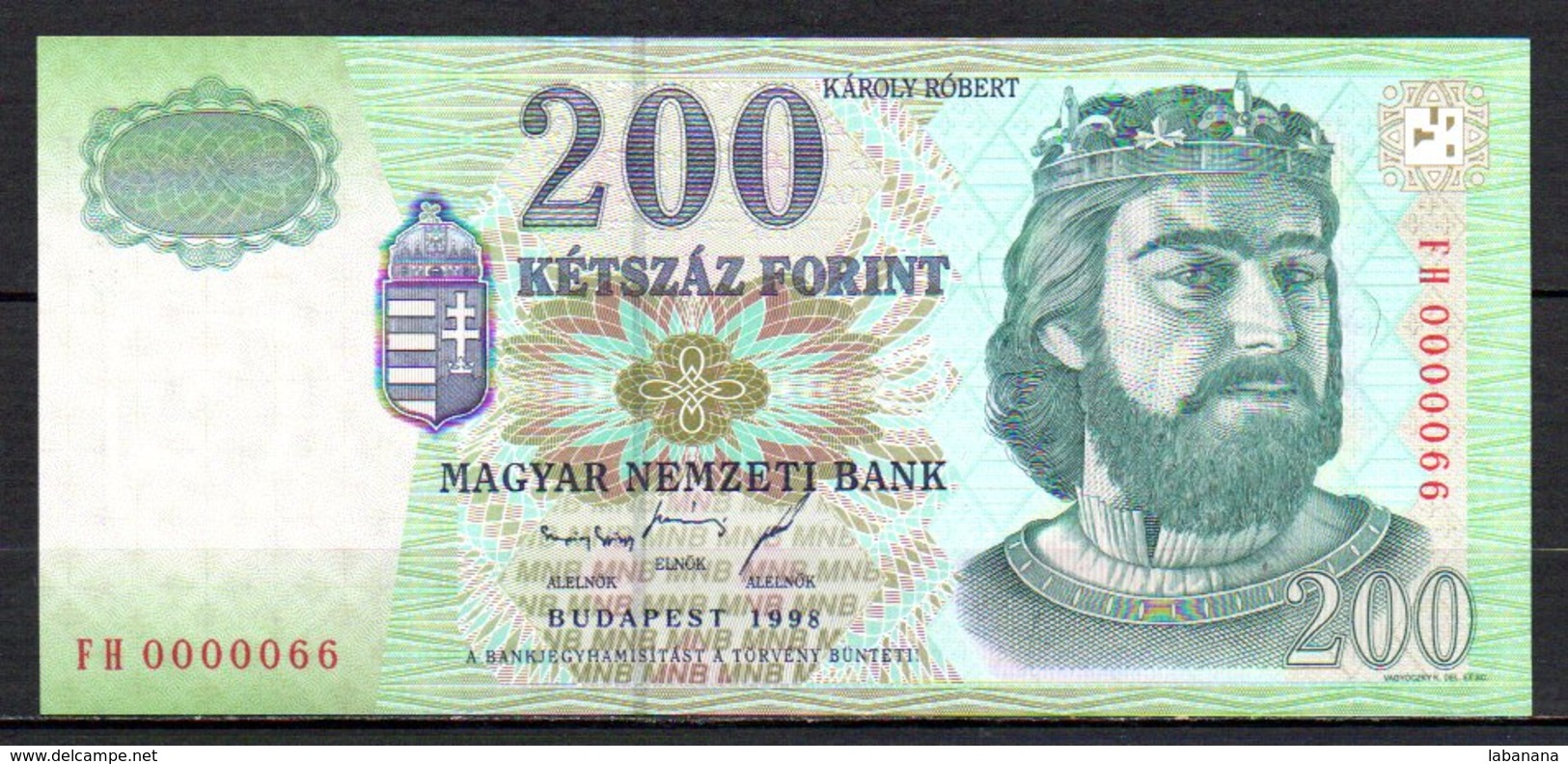 329-Hongrie Billet De 200 Forint 1998 FH000 Neuf - Ungarn