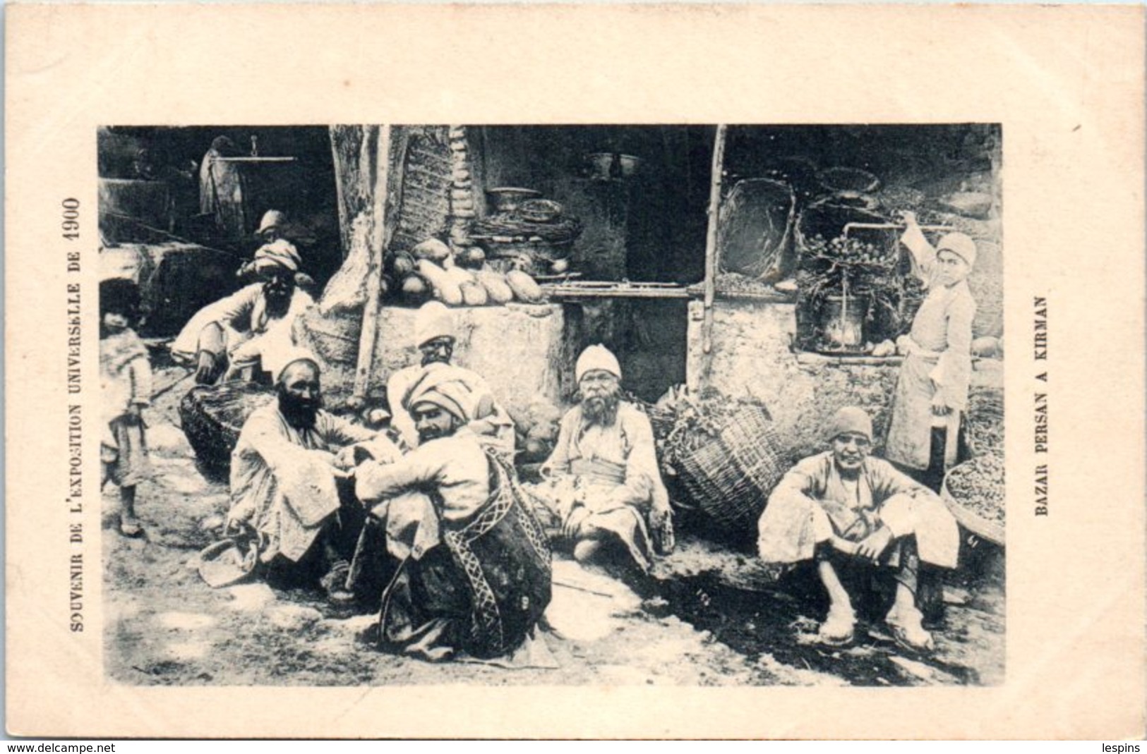 ASIE - IRAN --souvenir De L'Exposition Universelle  De 1900 - Bazar Persan à Kirman - Iran