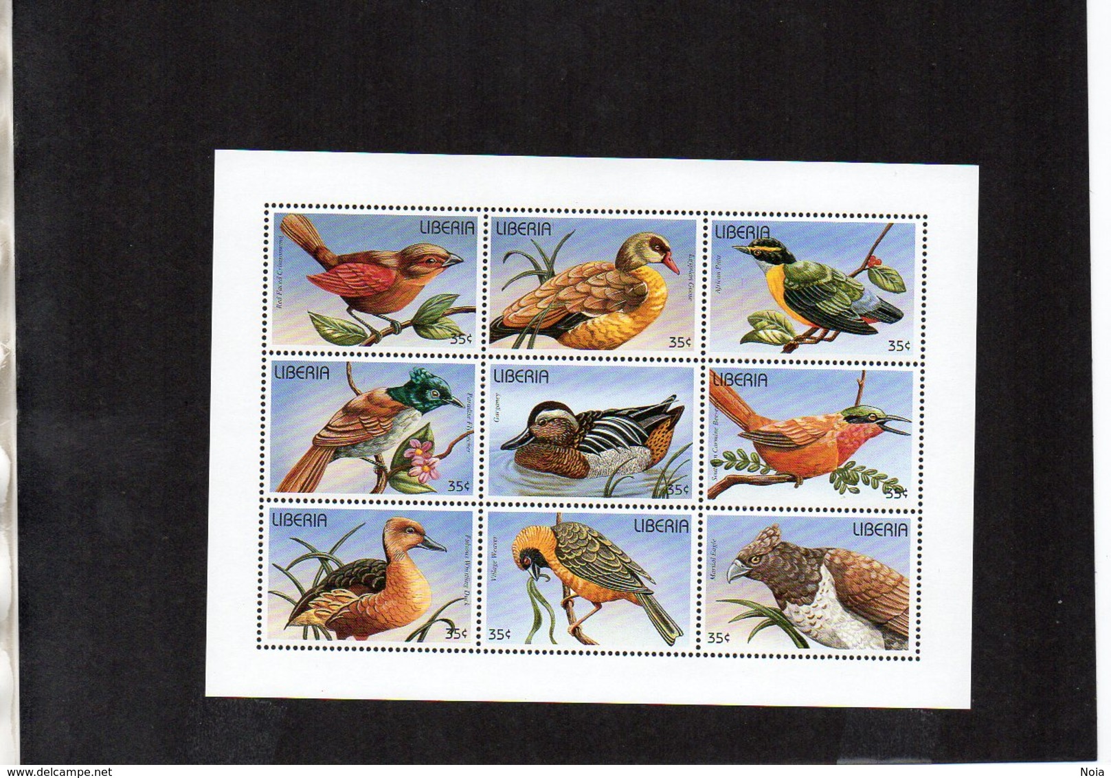 LIBERIA. BIRDS. MNH (4R2217) - Other & Unclassified