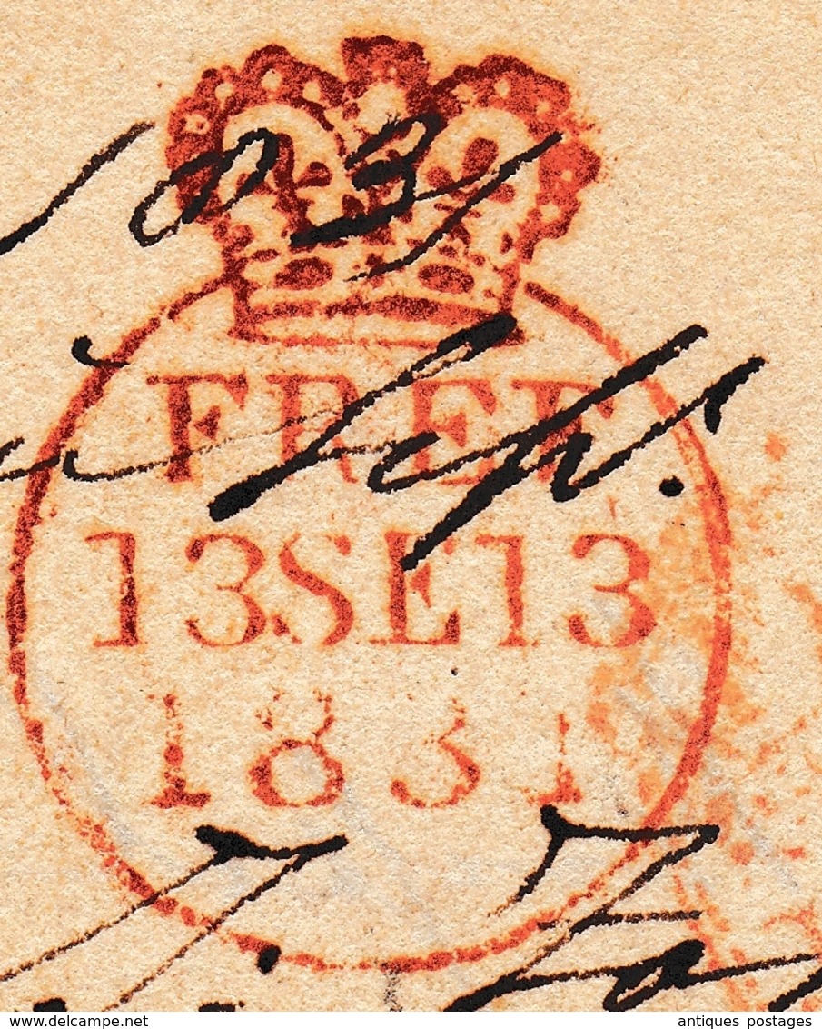 England 1831 London United Kingdom Free Pre Stamp Front Only - ...-1840 Precursores
