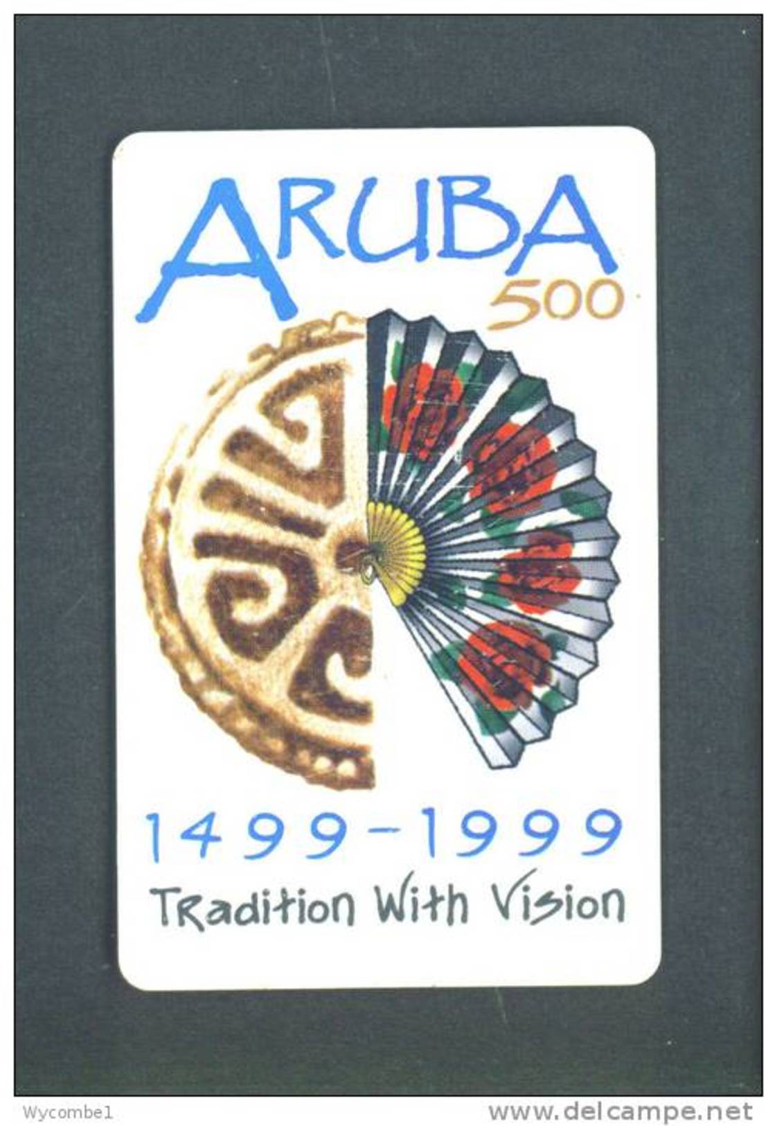 ARUBA  -  Chip Phonecard As Scan - Aruba