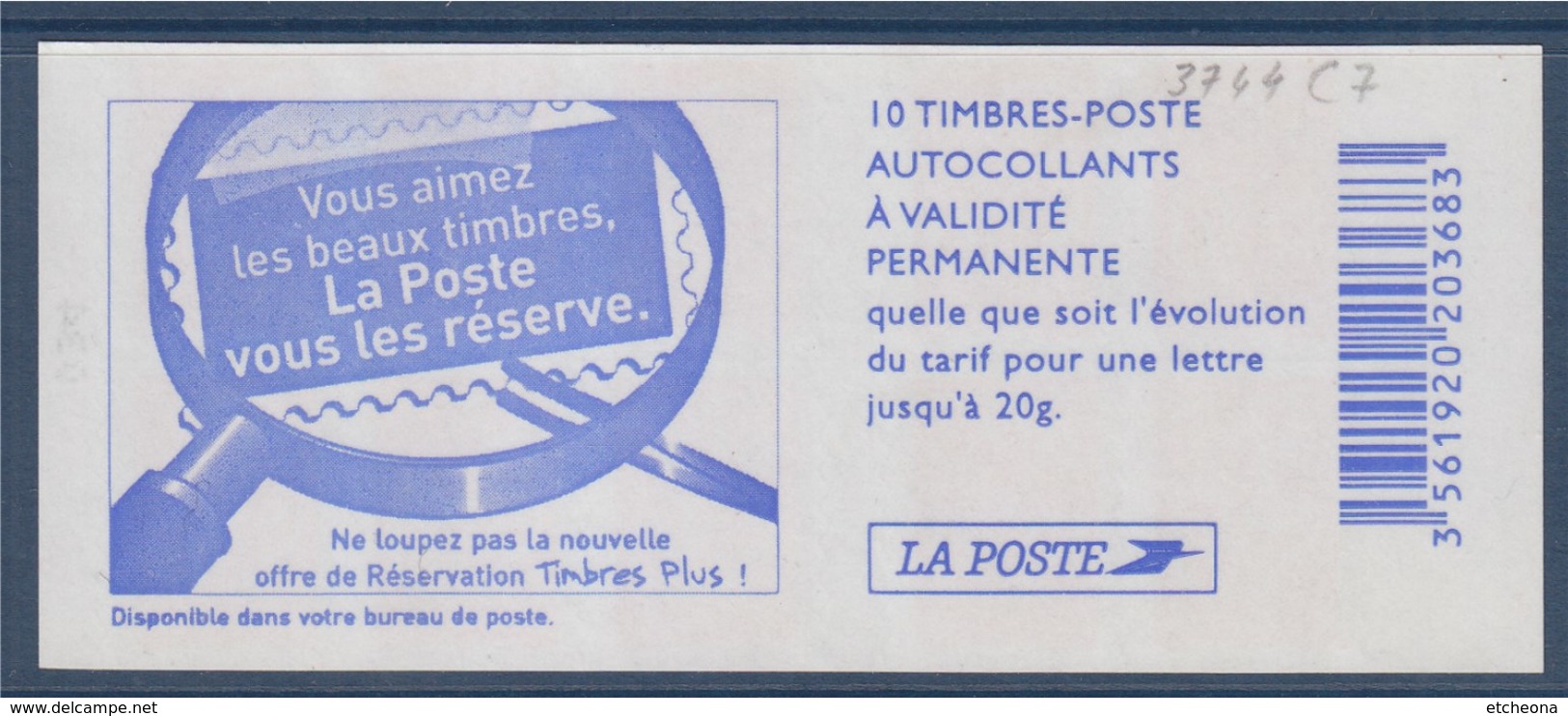 Carnet X10 Lamouche ITVF, TVP Rouge Prioritaire -20g Beaux Timbres La Poste Vous Les Réserve 3744-C7 - Autres & Non Classés