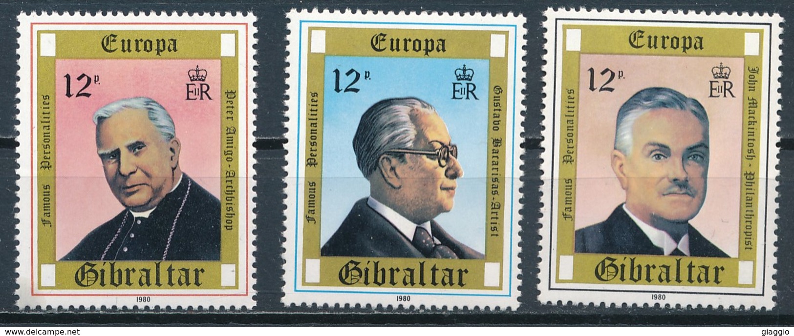 °°° GIBRALTAR - Y&T N°407/9 - 1980 MNH °°° - Gibilterra