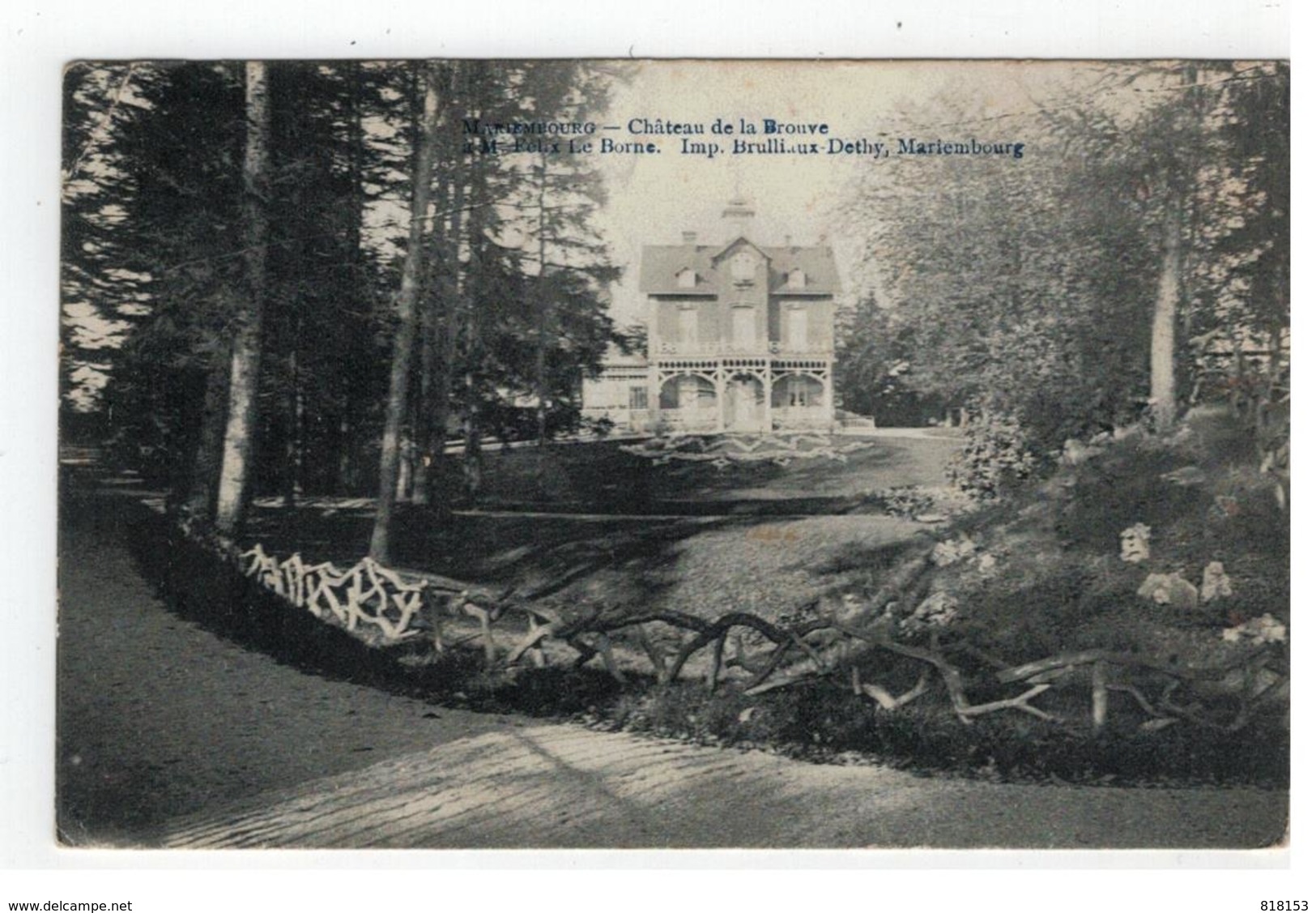 MARIEMBOURG - Château De La Brouve 1910 - Couvin