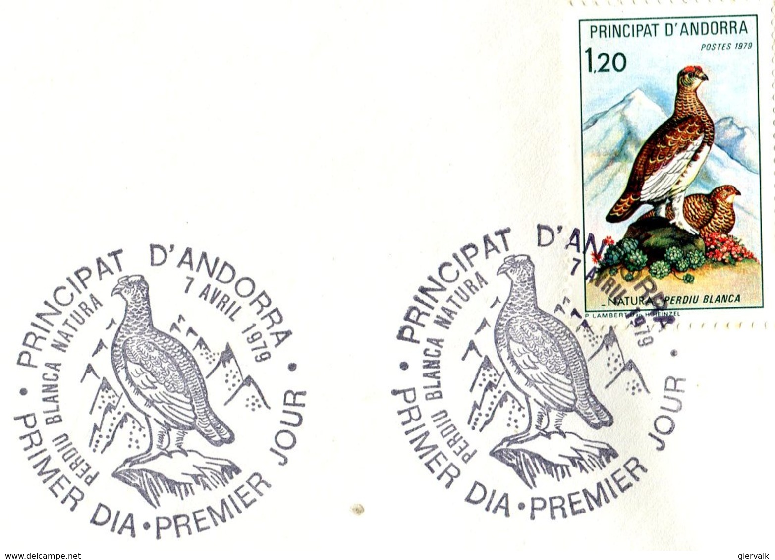 ANDORRA 1979 FDC With GROUSE.BARGAIN.!! - Gallinacées & Faisans