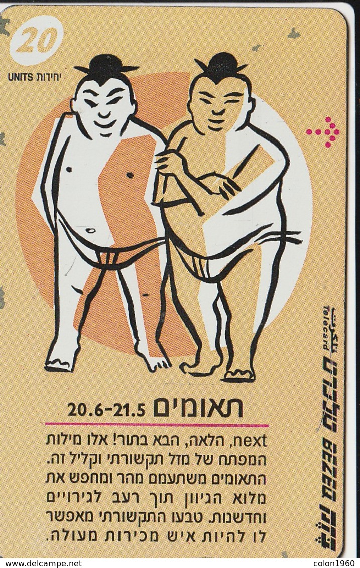 TARJETA TELEFONICA DE ISRAEL . ZODIAC - Gemini, 907F. BZ-237  (143) - Zodiaque