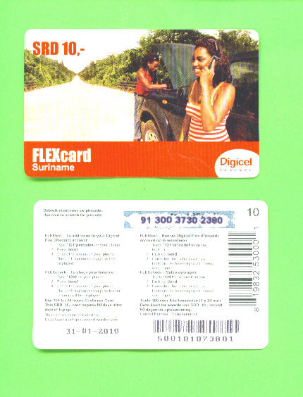 SURINAME - Remote Phonecard As Scan - Surinam