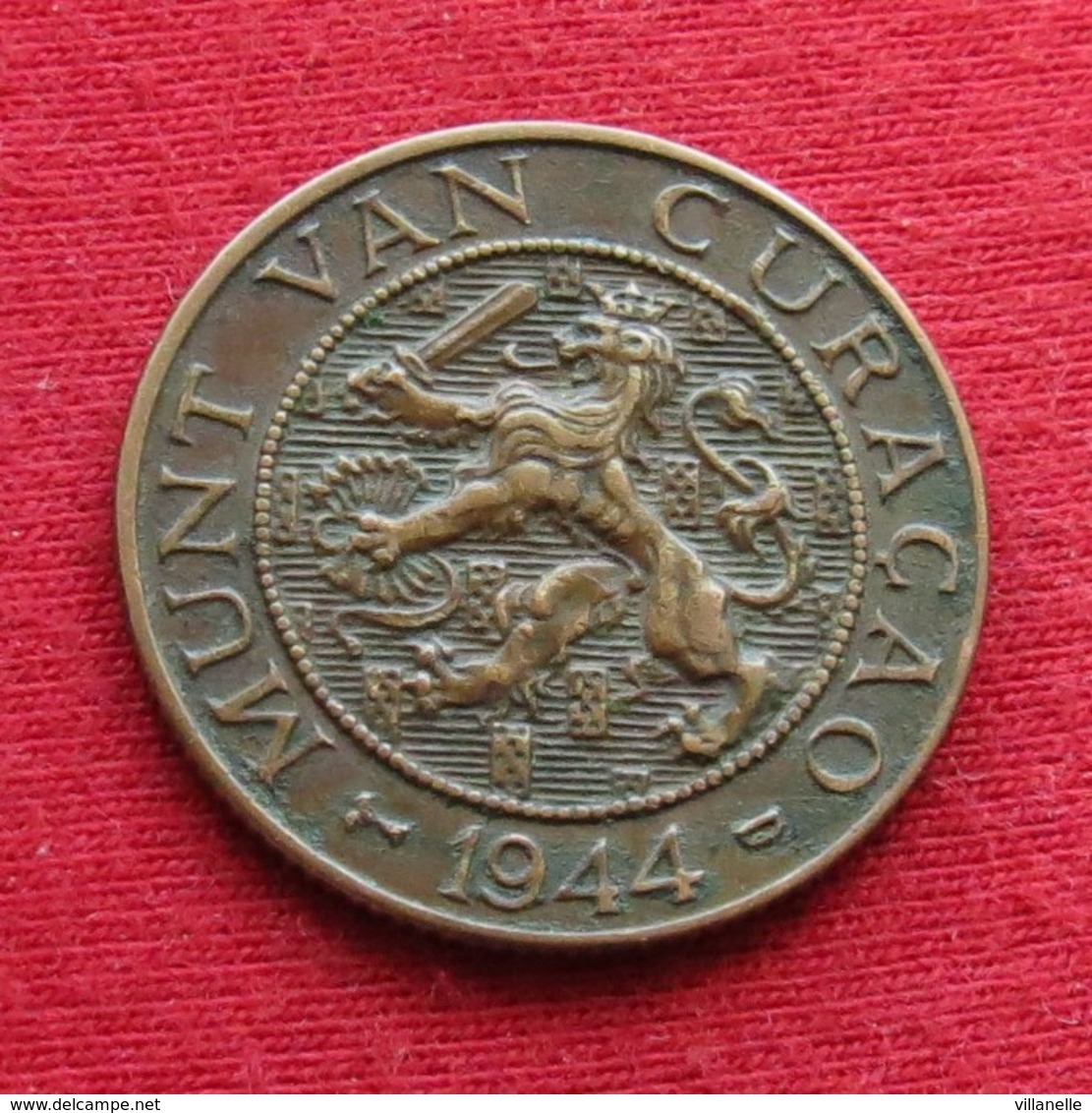 Curacao 2 1/2 Cents 1944 KM# 42 Netherlands Antilles Antillen Antilhas Antille Antillas - Curaçao