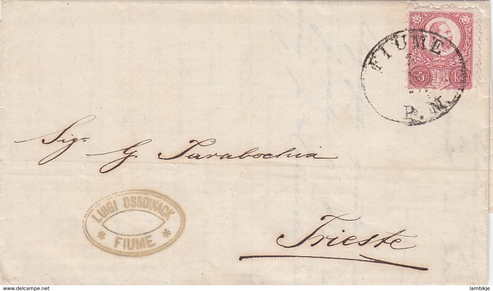 Österreich Brief 1874 Fiume - Covers & Documents