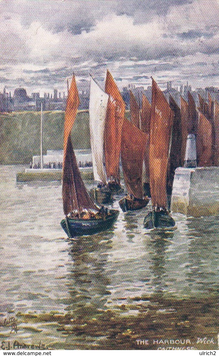 AK Wick - Caithness - The Harbour - Raphael Tuck Oilette - 1905 (40506) - Caithness