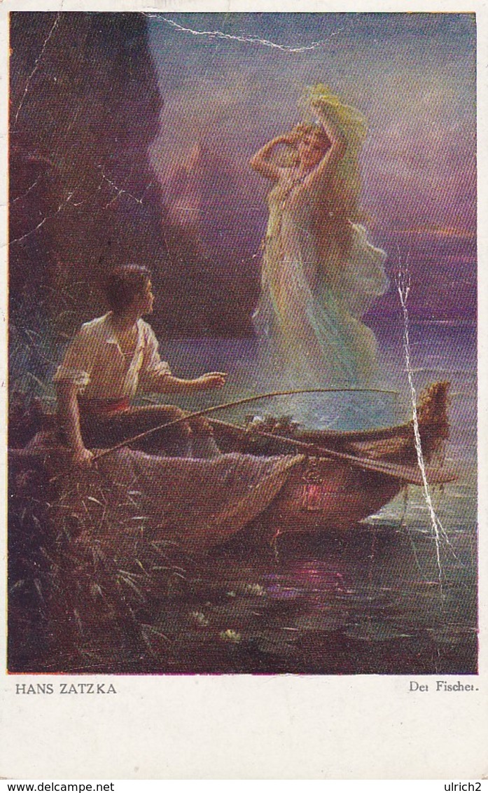 AK Hans Zatzka - Der Fischer - 1920 (40507) - Malerei & Gemälde