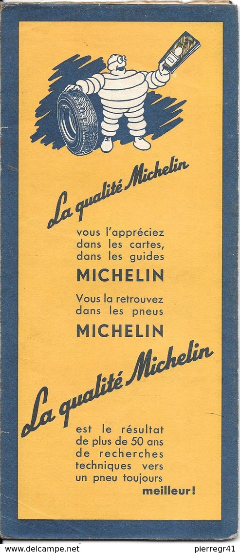 CARTE-ROUTIERE-MICHELIN-N°205-1952-ALLEMAGNE-TBE - Cartes Routières