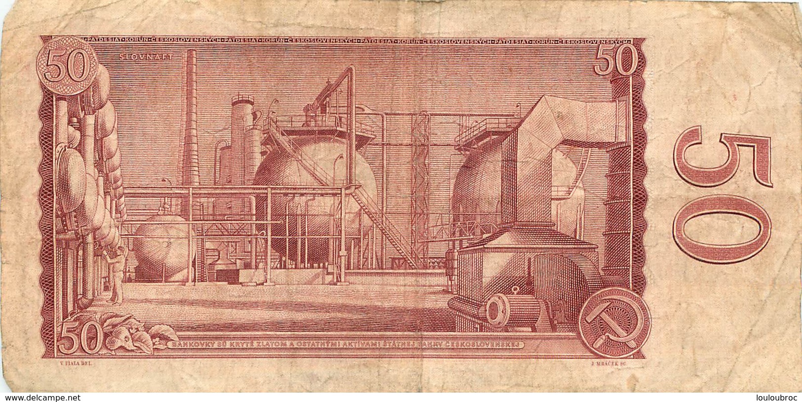 BILLET   CESKOSLOVENSKYCH 50  ANNEE 1964 - Tschechoslowakei