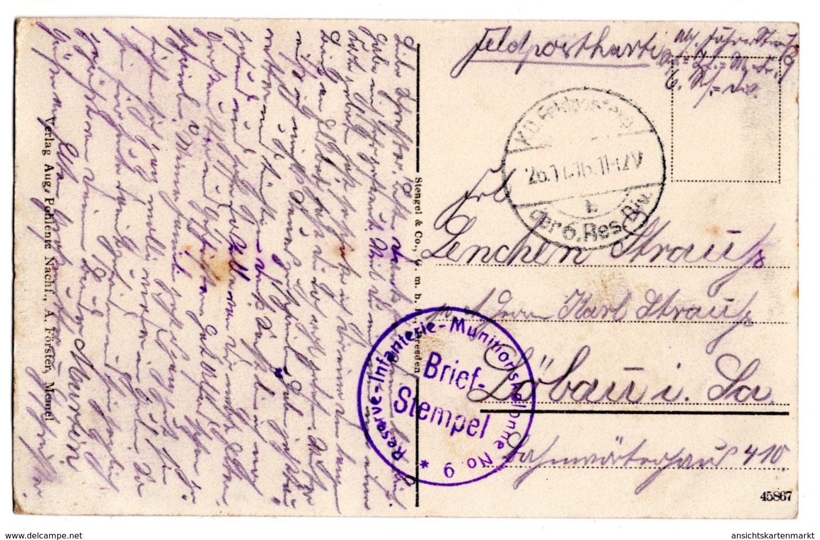 Memel Hafenbild, Hafen, Kleipeda, Alte Postkarte 1916 Feldpost - Litauen