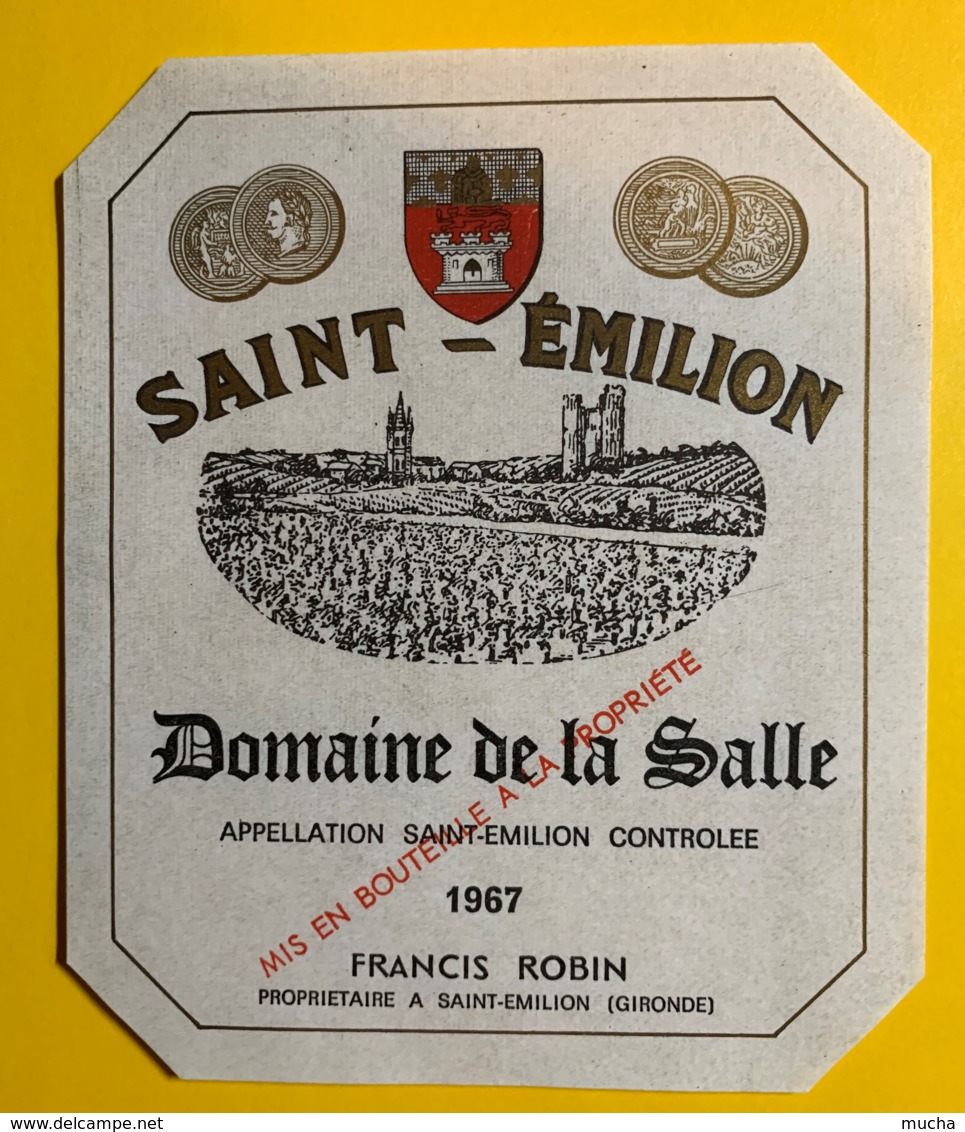 10238 - Domaine De La Salle 1967 Saint Emilion - Bordeaux