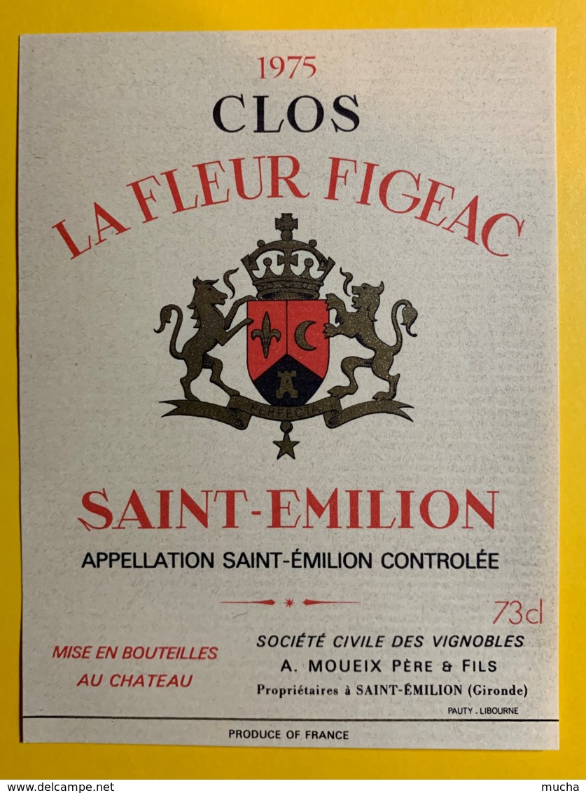 10252-  Clos La Fleur Figeac 1975 Saint Emilion - Bordeaux