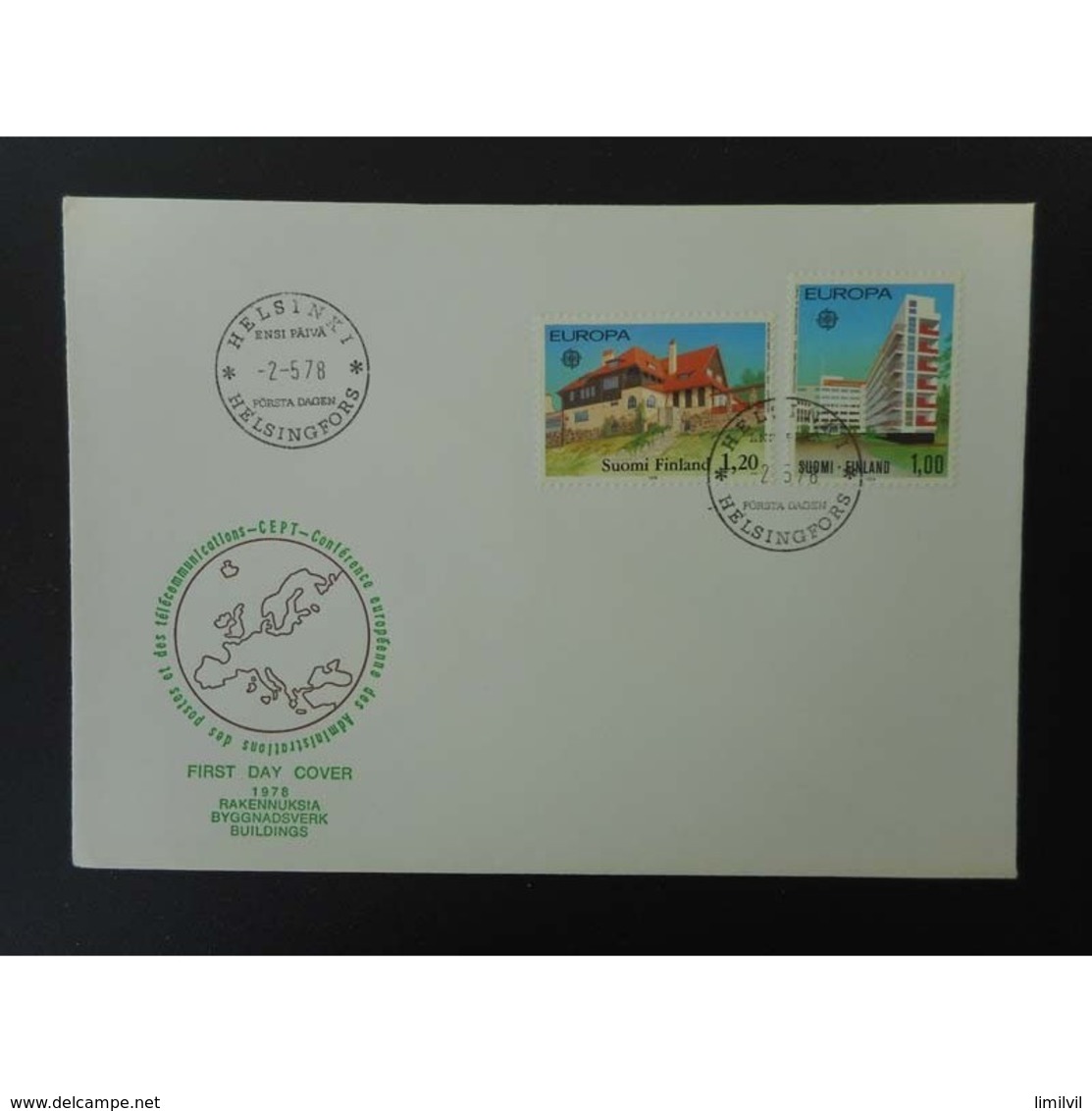 Timbre Finlande - FDC Europa - FDC