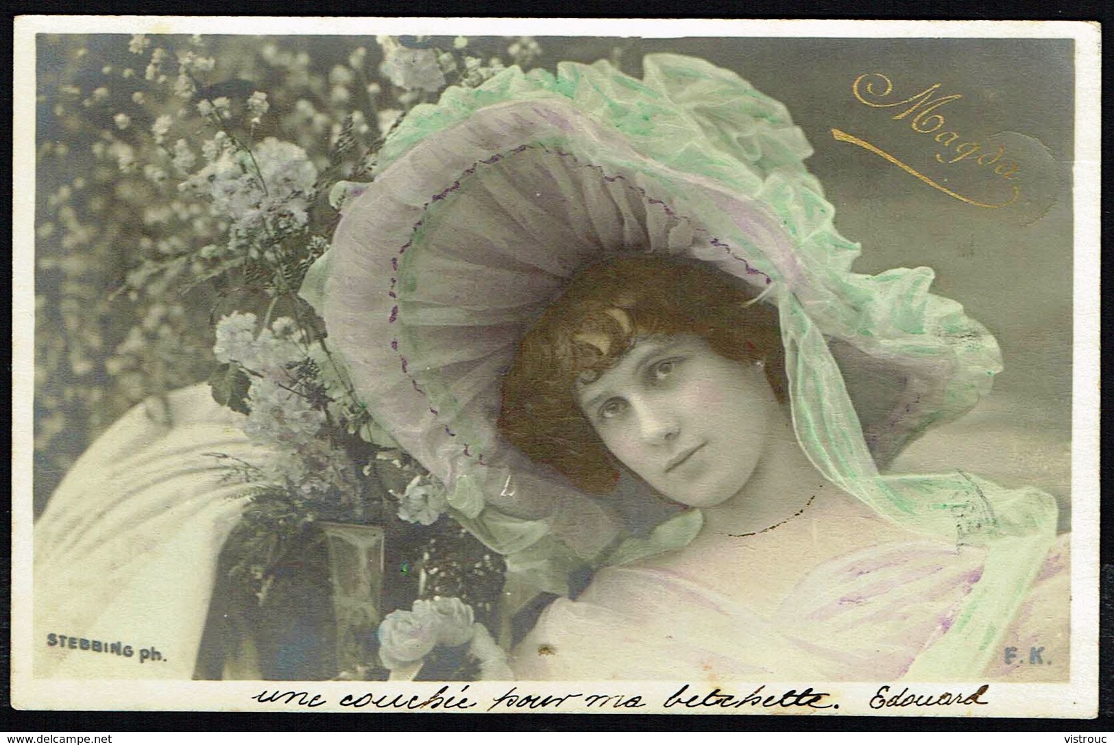 FEMME - 4 CP - Jeune femme, poses différentes - Circulé  - Circulated  - Gelaufen - 1904.